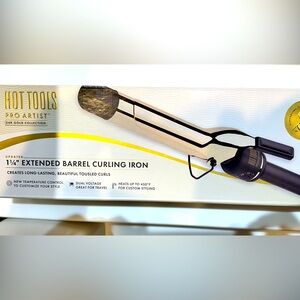 Hot Tools Pro Artist curling iron, 1 1/4 extended barrel. New in box.